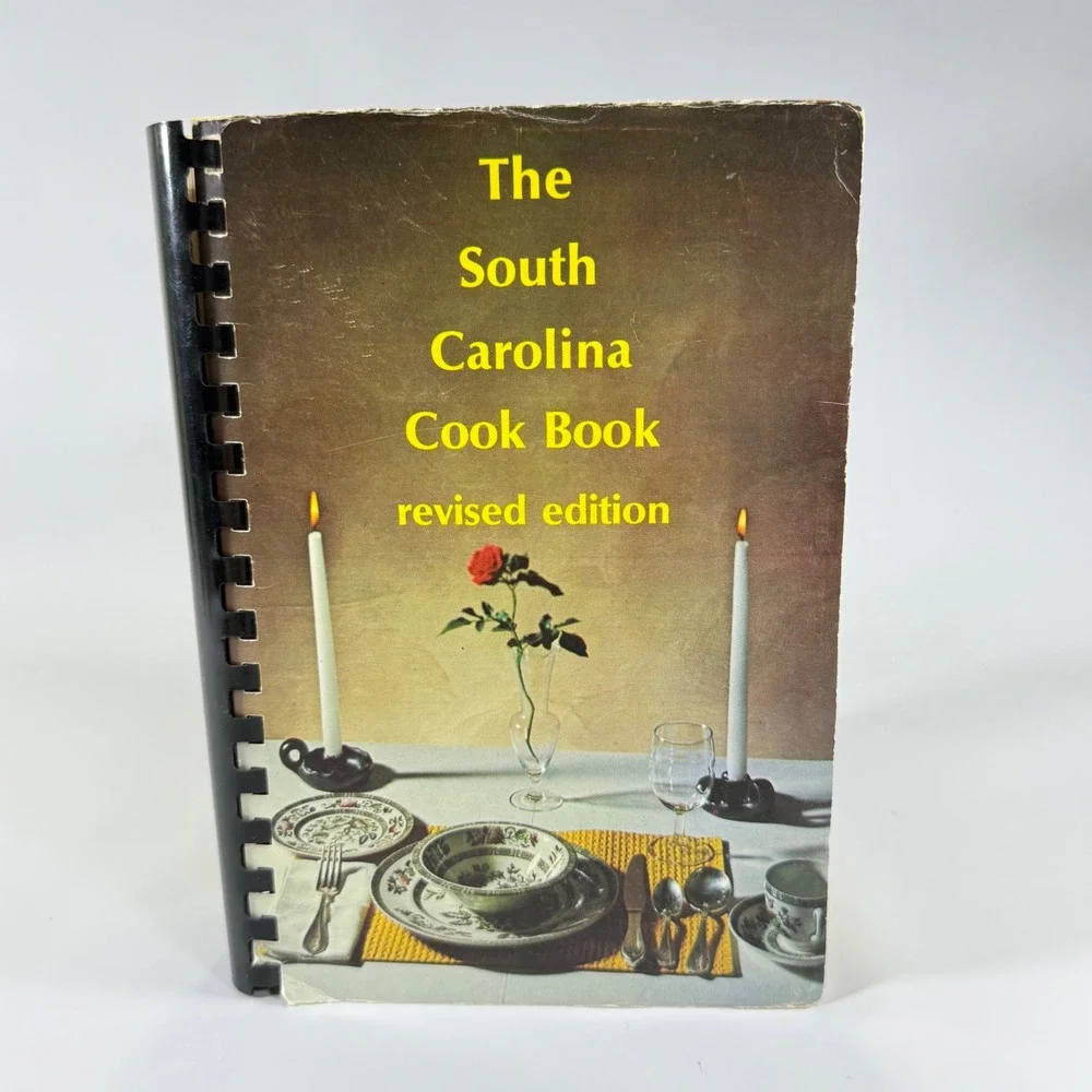 VTG The South Carolina Cook Book Revised Edition Yellow Spiral Southern Recipes